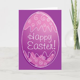 Easter greeting card with custom message / wishes