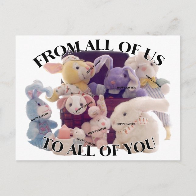 Easter Greeting Holiday Postcard (Front)