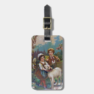 Easter Greetings 1908 Luggage Tag