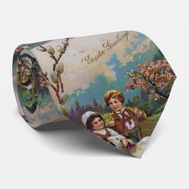 Easter Greetings 1908 Tie (Rolled)