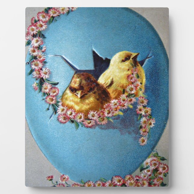 Easter Greetings 1909 Plaque (Front)