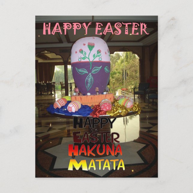 Easter Greetings and best wishes Holiday Postcard (Front)