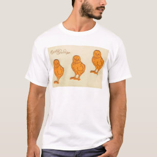 Easter Greetings Chicks Beige T-Shirt