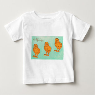 Easter Greetings Chicks Green Baby T-Shirt