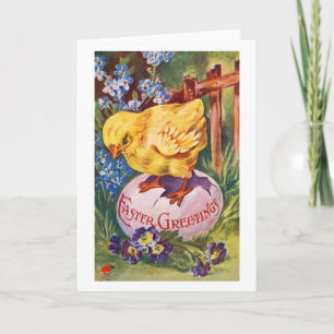 Easter greetings holiday card