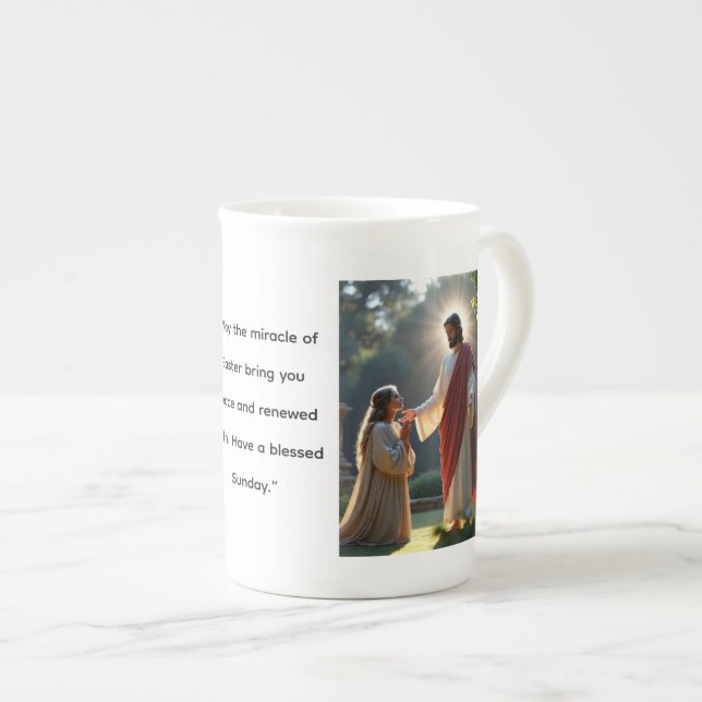 Easter Greetings Images Bone China Mug (Front Right)