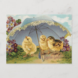 Easter greetings postcard