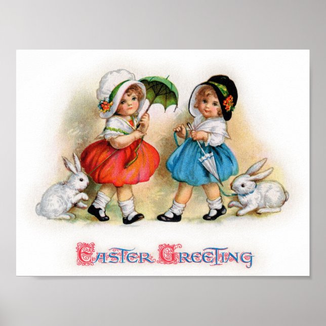 Easter Greetings Poster (Front)