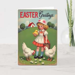 Easter Greetings Scene Card