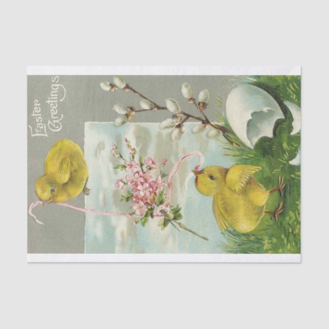 Easter Greetings Tissue Paper (Front)