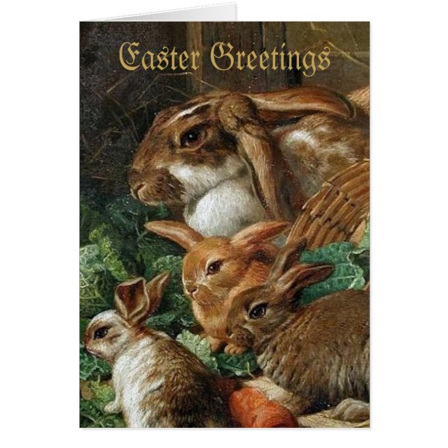Easter Greetings ... Vintage Image Easter Card (Front)