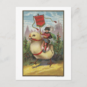 Easter GreetingsPrince atop a Chick Holiday Postcard