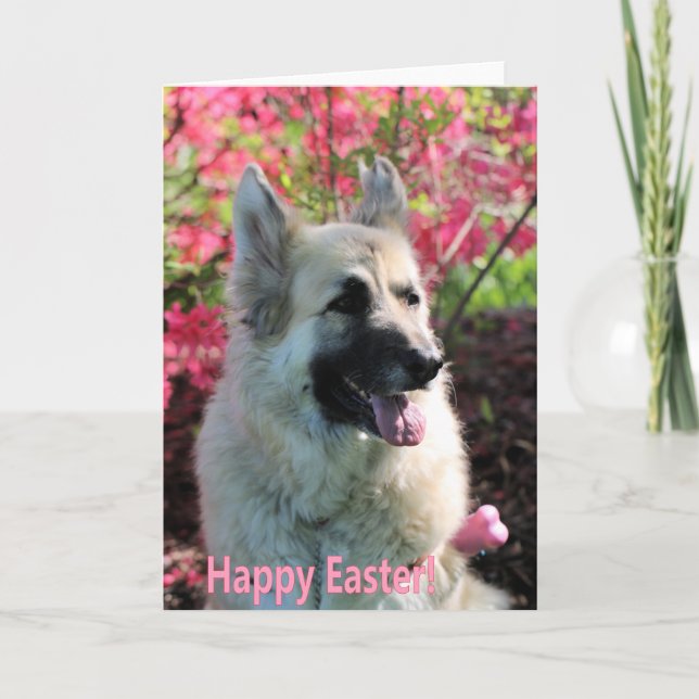 Easter GSD Holiday Card (Front)