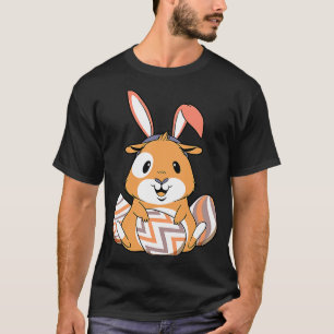 Easter Guinea Pig With Bunny Ears & Eggs Easter T-Shirt