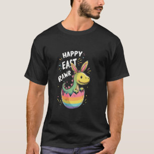 Easter HAPPY EAST RAWR Dinosaur Easter T-Shirt