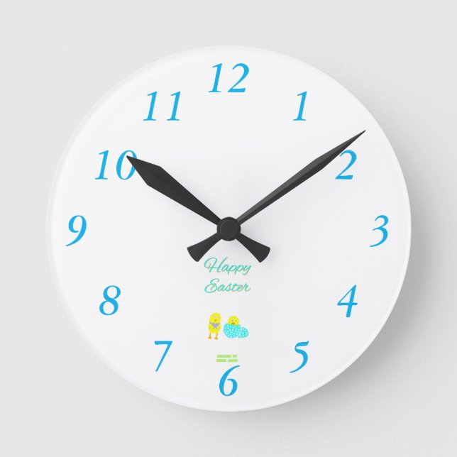 Easter Hatchlings Acrylic Wall Clock (Front)