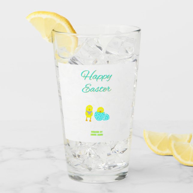 Easter Hatchlings Glass Tumbler (Front Ice)