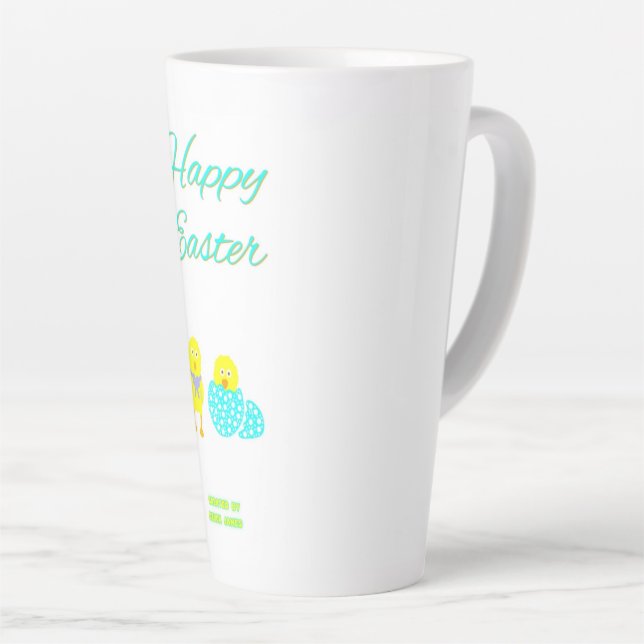 Easter Hatchlings Large Latte Mug (Right Angle)