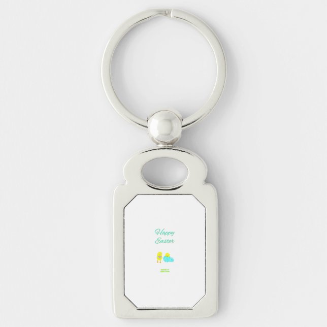 Easter Hatchlings Rectangle Keychain (Front)