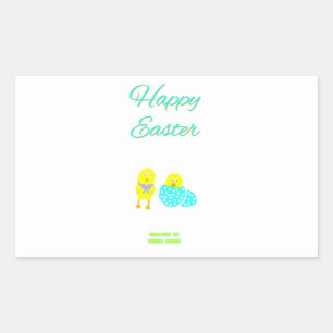Easter Hatchlings Rectangle Sticker