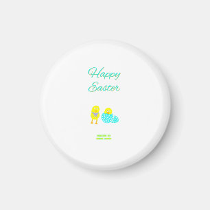 Easter Hatchlings Round Magnet