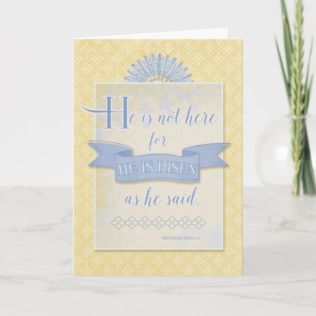 Easter - "He Is Risen" Holiday Card (Front)