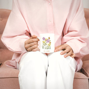 Easter He Is Risen Pretty Floral Mug