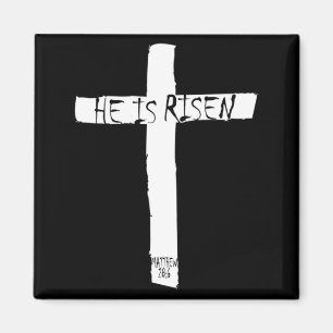 Easter He Risen Indeed Matthew Bible Verse Magnet