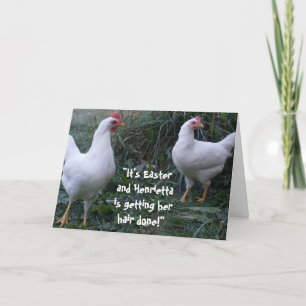 EASTER HEN JOKE card