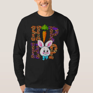 Easter Hip Hop Cute Leopard Bunny Happy Easter T-Shirt