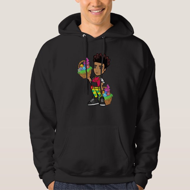Easter Hip Hop Dance Love Dab Holiday Funny Kids B Hoodie (Front)