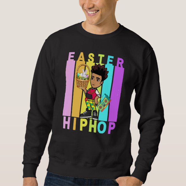 Easter Hip Hop Dance Love Dab Holiday Funny Kids B Sweatshirt (Front)