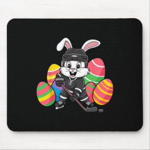 Easter Hockey Bunny – Fun Ice Sports Design For Bo Mouse Pad