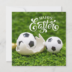 Easter Holiday with Soccer ball Easter Bunny 