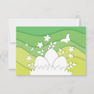 Easter holidays egg hunt in spring nature 