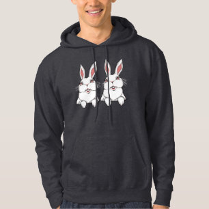 Easter Hoodie Easter Bunny Twin Hoodie Sweatshirt