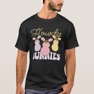 Easter Howdy Bunnies Rodeo Western Country Souther T-Shirt