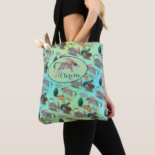 Easter in the Outback, cute pastel wildlife Tote Bag