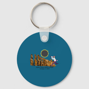 Easter island annular eclipse t shirt key ring