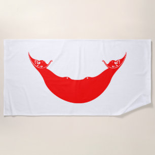 Easter Island Flag Beach Towel