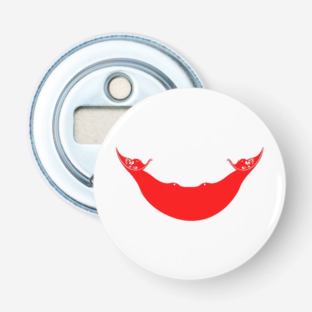Easter Island Flag Bottle Opener (Front)