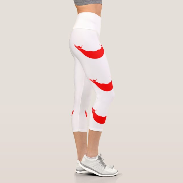 Easter Island Flag Capri Leggings (Right)