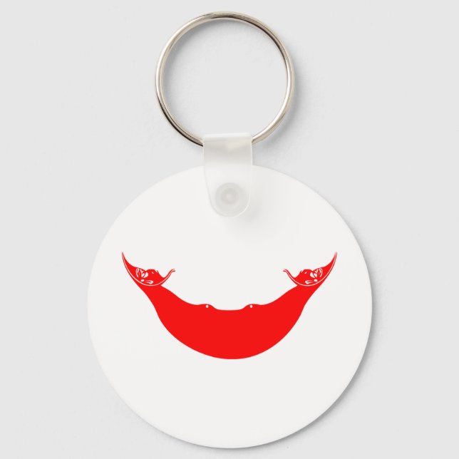 Easter Island Flag Key Ring (Front)