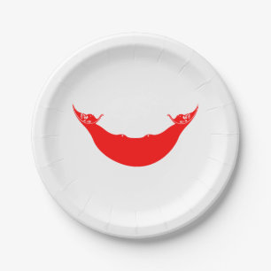 Easter Island Flag Paper Plate