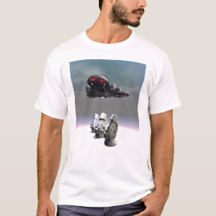 Easter Island Heads and UFO T-Shirt