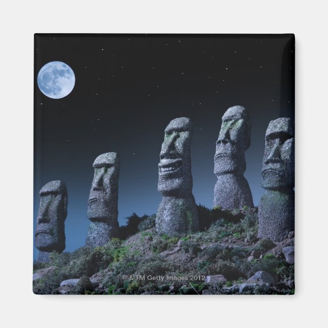 Easter Island Heads Magnet (Front)