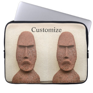 Easter Island Moai Head Thunder_Cove  Laptop Sleeve