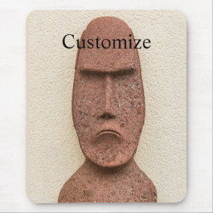 Easter Island Moai Head Thunder_Cove Mouse Pad
