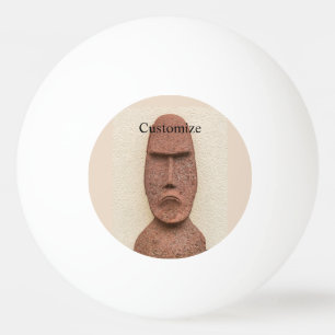 Easter Island Moai Head Thunder_Cove Ping Pong Ball