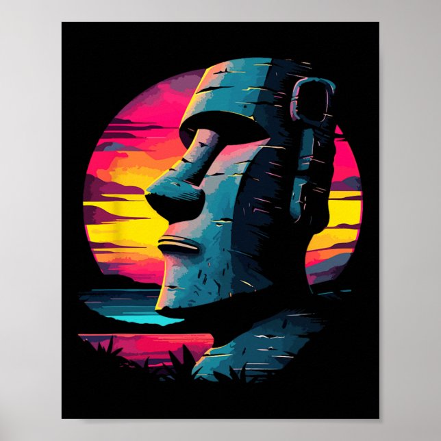 Easter Island Moai  Poster (Front)